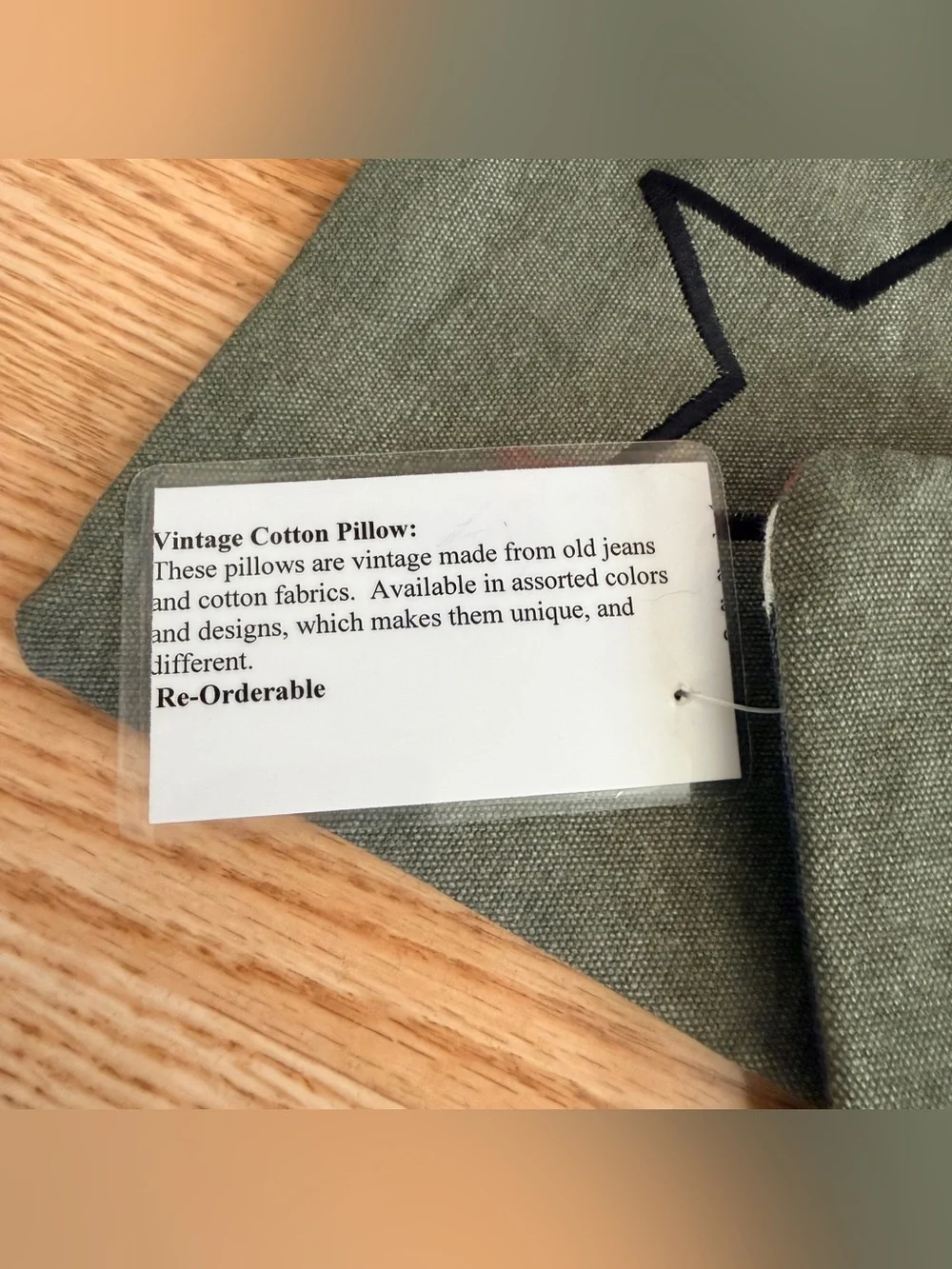 Canvas Mail pillow cases  with Star and Union Jack Accent